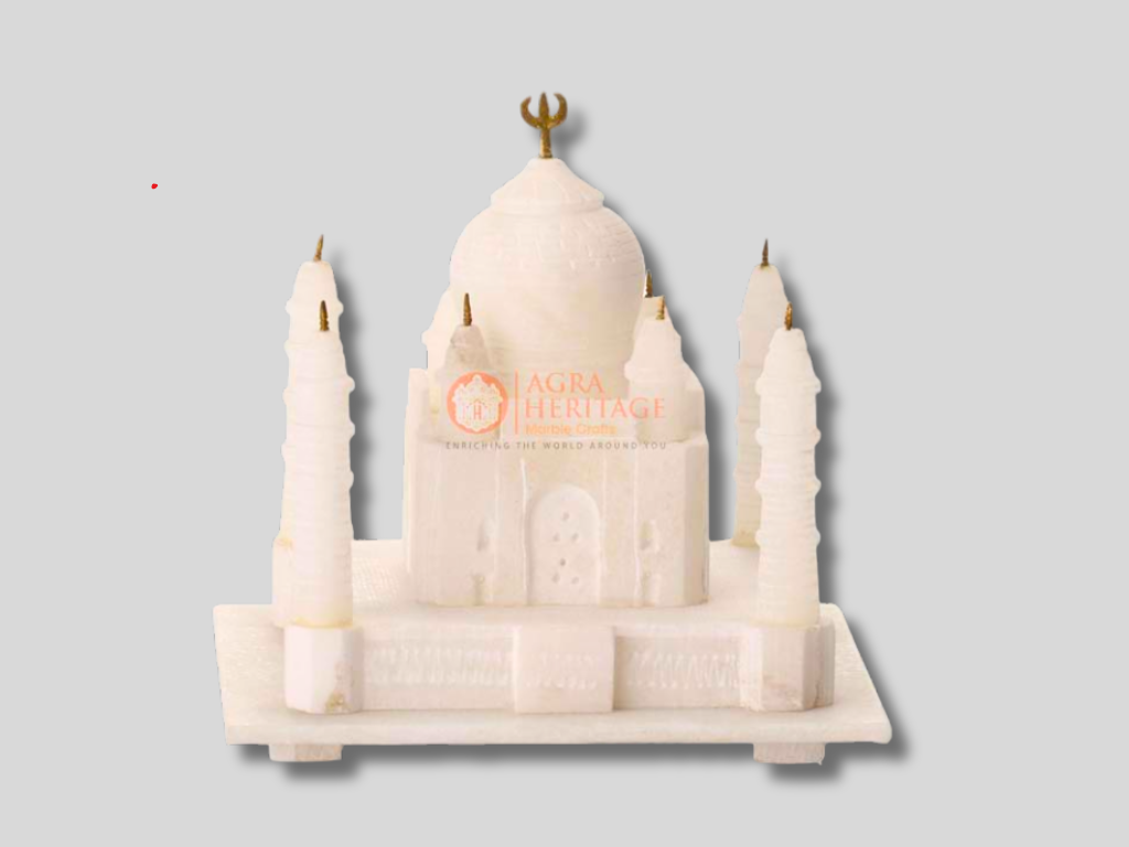 White Marble Handmade Tajmahal Model for Sale